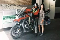 Bà mẹ “phượt” bằng xe môtô vượt 25 quốc gia để thăm con gái