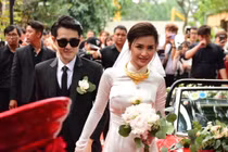 Những bộ áo dài trắng trong lễ ăn hỏi siêu đẹp của Đông Nhi và các sao Việt