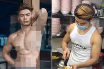 Trai đẹp 6 múi bán mì cá viên gây sốt vì cơ bắp cuồn cuộn