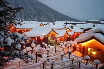 Ngôi làng tuyết trắng huyền ảo suốt mùa đông ở Trung Quốc