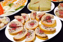 Cách làm giò hoa ngũ sắc đẹp mắt cúng mâm cỗ ngày Tết