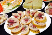 Cách làm giò hoa ngũ sắc đẹp mắt cúng mâm cỗ ngày Tết