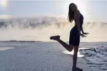 Người dân Nga thích thú tận hưởng cái lạnh đầu đông -40 độ C 