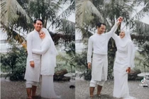 Cặp đôi Malaysia gây sốt mạng với bộ ảnh cưới giữa mùa lũ