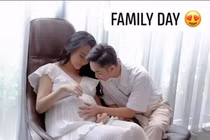 Thời trang sành điệu khoe bụng bầu vượt mặt của vợ Cường Đô la, Đông Nhi