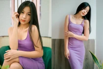 Nhan sắc và gu thời trang nữ tính của con gái 15 tuổi Lưu Thiên Hương