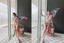 Lương Thùy Linh và các mỹ nhân Việt quấn khăn làm áo váy cực sexy