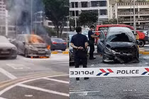 Vừa mua ô tô cũ 10 ngày, chiếc xe bốc cháy thành “sắt vụn“