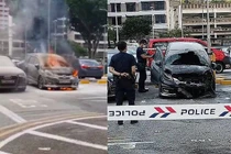 Vừa mua ô tô cũ 10 ngày, chiếc xe bốc cháy thành “sắt vụn“