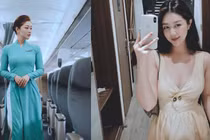 Nữ tiếp viên 9X gây sốt bởi vẻ xinh đẹp hút hồn và gu thời trang gợi cảm