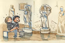 Bộ tranh ngày gặp gỡ đầy cảm xúc của những người yêu xa