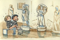 Bộ tranh ngày gặp gỡ đầy cảm xúc của những người yêu xa