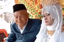 Lạ đời cụ ông 100 tuổi cưới cô gái 20 tuổi làm vợ
