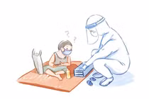 Nữ sinh kiến trúc vẽ tranh tặng lực lượng chống dịch 