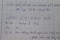 Cười ngất lá đơn xin nghỉ học vì lý do đầy bất ngờ của nam sinh