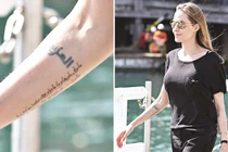 Giải mã những hình xăm của Angelina Jolie 
