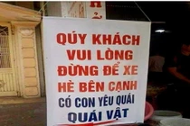 Chủ quán phở bị "ném đá" tả tơi vì tấm bảng có "1-0-2"