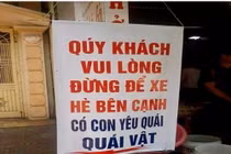 Chủ quán phở bị "ném đá" tả tơi vì tấm bảng có "1-0-2"