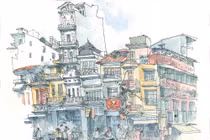 Ký họa tuyệt vời về Việt Nam của nữ họa sĩ Mỹ (1)