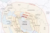 Trung Đông rực lửa, lộ diện “Bản đồ thông tin tên lửa” của Iran