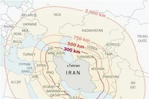 Trung Đông rực lửa, lộ diện “Bản đồ thông tin tên lửa” của Iran