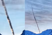 Đám mây lạ "lao thẳng" xuống núi, dân Alaska hoang mang