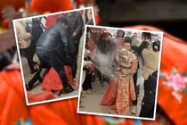 Dân mạng TQ phẫn nộ vì đám cưới bạo lực, cô dâu bị quấy rối