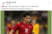 Công Phượng nhận "quà" của AFC trước khi sang Nhật thi đấu
