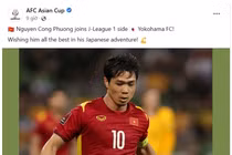 Công Phượng nhận "quà" của AFC trước khi sang Nhật thi đấu