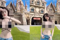 Diện đồ này đi công viên, gái xinh nhận về ý kiến trái chiều