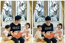 Con trai bầu Hiển lần đầu tiết lộ bất ngờ về cặp song sinh