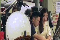 Đi ăn vỉa hè, con trai bầu Hiển và "nàng hậu" bị soi