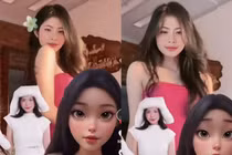 Tò mò trước nhan sắc thật của hot girl TikToker giấu mặt Quỳnh Bei