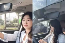 Lọ Lem lái siêu xe tới trường, khí chất tiểu thư ngời ngời