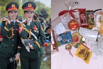 Chiến sĩ tham gia diễu binh, diễu hành 30/4 khoe quà "xinh yêu"