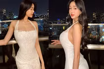 Diện đầm gái xinh Gen Z khoe vòng 1 đầy đặn hút ánh nhìn