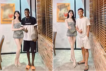 Cô gái chụp ảnh với Quang Linh Vlogs tưởng ai, hóa người quen