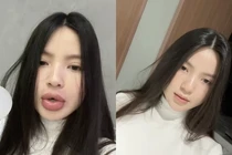 Vợ Quang Hải lộ gương mặt lạ lẫm sau khi can thiệp thẩm mỹ