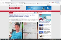 Phát hiện trang giả mạo báo điện tử của báo Nhà báo và Công luận