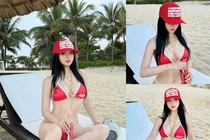 "Đệ nhất hot girl Hà thành" Tâm Tít diện bikini rực rỡ chào hè