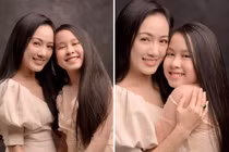 Thừa hưởng gen của mẹ, con gái nữ BTV Hoài Anh xinh đẹp miễn chê