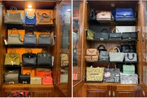 Vợ Đỗ Duy Mạnh khoe 'gia tài' 30 túi hàng hiệu đắt đỏ