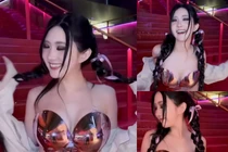 Hot girl Thái Lan diện thời trang hở, nhún nhảy cực mạnh