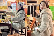 Vợ Quang Hải tụ tập ăn ốc vỉa hè cùng chị thân thiết của chồng