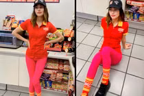 Nữ nhân viên siêu thị gây sốt khi đẹp chuẩn sao hạng A 