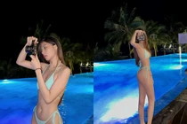 Hot girl Lâm Đồng diện đồ tắm khoe chân dài miên man