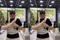 Lộ khoảnh khắc Đặng Văn Lâm tập làm bố bỉm sữa