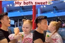 Thủ môn Bùi Tiến Dũng thân mật với em vợ không khoảng cách