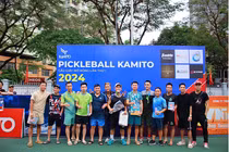 Giải Pickle ball Hà Nội quy tụ nhiều vận động viên tranh tài