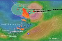 Bão Côn Sơn bắt đầu quần thảo đất liền, mưa đỉnh điểm từ đêm nay
